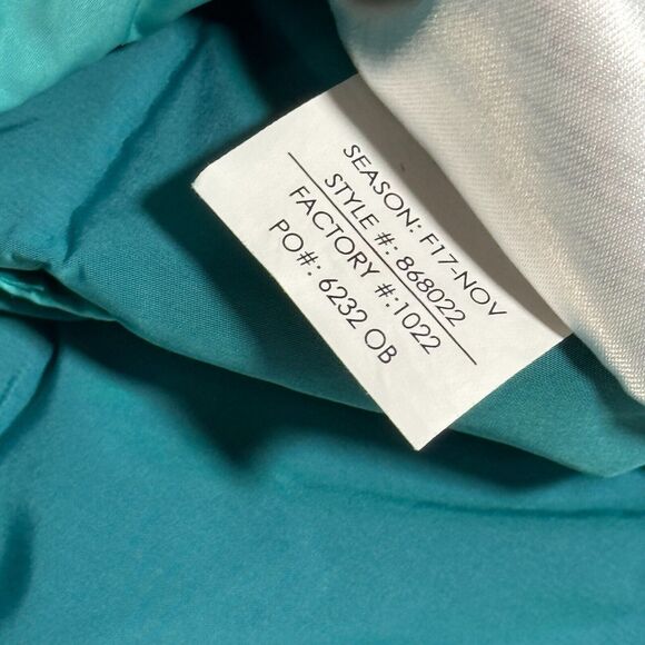 Spyder Syrround Down Jacket Womens Small Blue Goose Puffer Mock Neck Outdoor - Picture 7 of 16